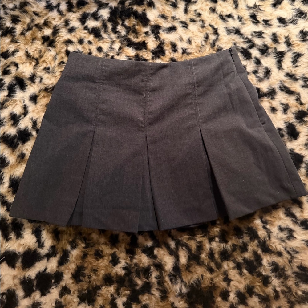Zara Black Pleated Mini Skirt